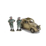 Italian Forces IF23 Fiat 600A 'Topolino' car, IF24 and 25 Carabinieri, VG, (3),