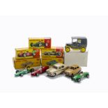 Dinky Toys 241 Lotus Racing Car, 242 Ferrari Racing Car, 243 BRM Racing Car, 160 Austin A30