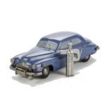 A Prameta  Buick, in light blue, VG with a key, clockwork  tested well at time of cataloguing