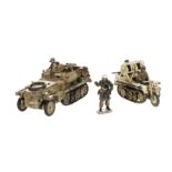 King & Country German Forces WSS121 Sdk Kfz 250 light armoured half track and crew (2),  with