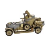 King & Country British 8th Army EA44 Rolls Royce Armoured Car with Commander,  VG, (2),