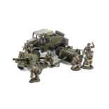 King & Country D Day series British DD202 Morris C8 'Quad' Field Artillery Tractor with 25 pdr and