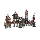 Lot of modern metal military figures, Del Prado (11), Lord of the Rings (4), Stadden (2), Britains