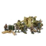 King & Country German forces WSS55 88 mm Gun, with WSS56 & 57 Artillery Crews (6), and
