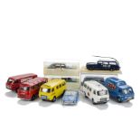 European small scale models: Mercury, Speedy Fiat 238 Vans (4, Ambulance, Bus, Service and Holiday