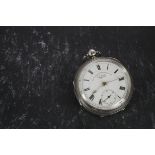 An Edwardian silver open faced pocket watch by J.G. Graves, dated Chester 1904, dial signed ‘Express