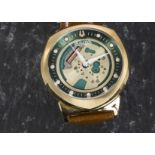 A modern Bulova Accutron II gentleman’s wristwatch, in gold plated case, numbered C977780, also