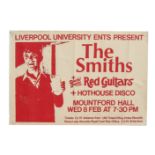 The Smiths: Original UK concert poster for their cancelled gig at The Mountford Hall - Liverpool