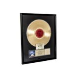 Judas Priest: An original RIAA gold disc award presented to the band's drummer Dave Holland to