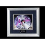 Kylie Minogue / Autograph: Framed and glazed colour print signed Kylie, with UACC certificate of