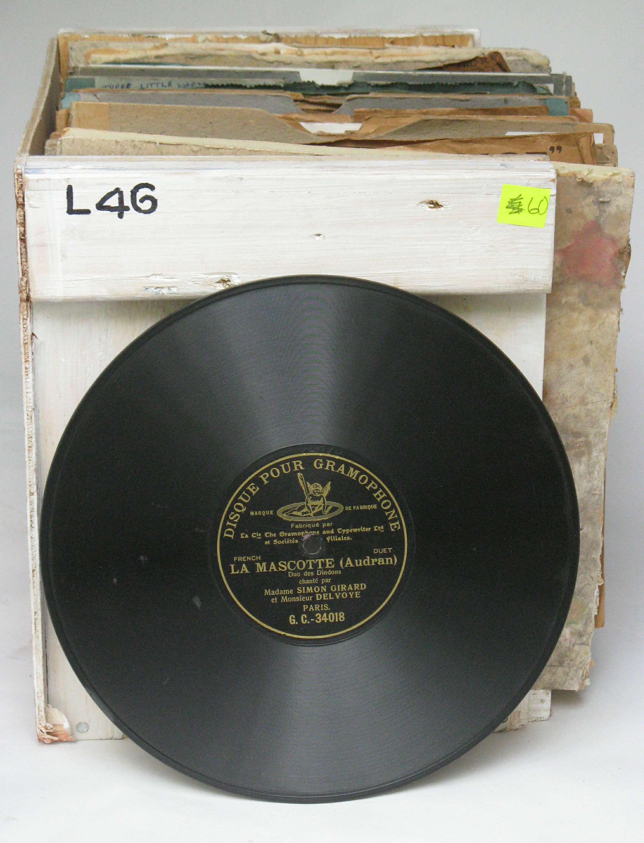 Vocal records, 10-inch: Eighty, by Gigli, Gerhardt, Giannini, Galli-Curci (inc. unpublished take,