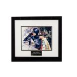 Batman / Autographs Framed and glazed colour print of Batman and Robin signed by Adam West and