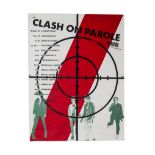 The Clash: An original Clash On Parole UK tour poster for their short 15-date tour June-July 1978.