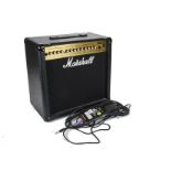 Amplifier: A 2006 Marshall MG-50CFX, 50 Watts 1x12 Combo amp with foot switch, sold untested