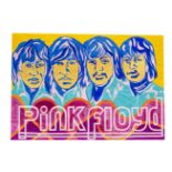 Pink Floyd: Pink Floyd, original artwork of mixed media on paper by John Judkins, signed and dated