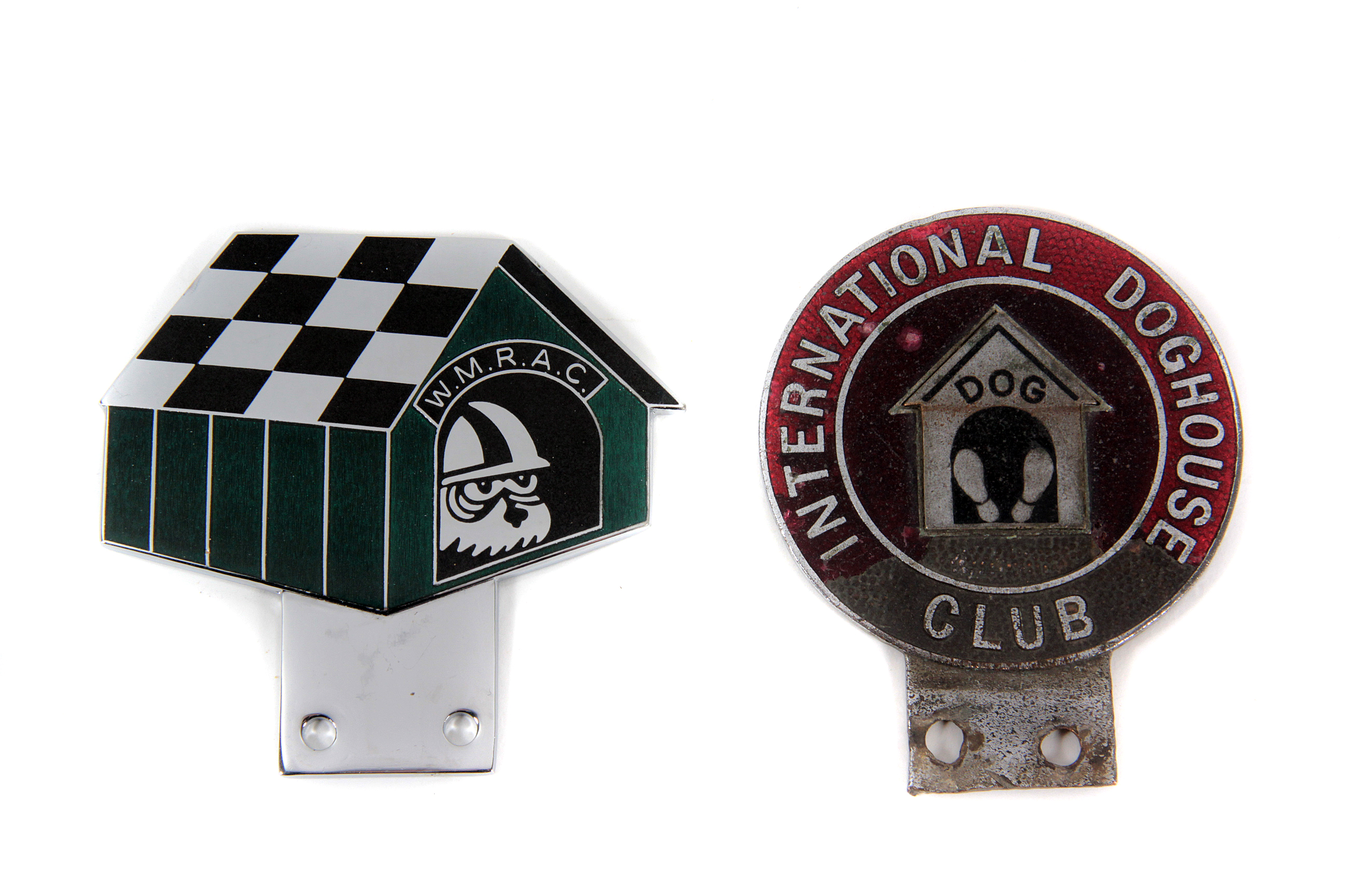 The Doghouse Club - Women Racing Drivers Association: member’s car badge by Gladman & Norman c1960s,