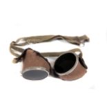 An early 20th century Lady Automobilist’s Goggles c1910: a high-quality pair of goggles with