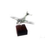 RAF Percival-Hunting Jet Provost 2 seat Trainer c1955: A fine silver-plated presentation desk-