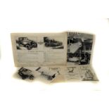 Avro Motor Car - A folio of early 20th century & later ephemera c1920: including photographs,