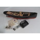 A part-built model of a Diesel-engined Tugboat: having fibre-glass hull with wooden decking, ½”:ft