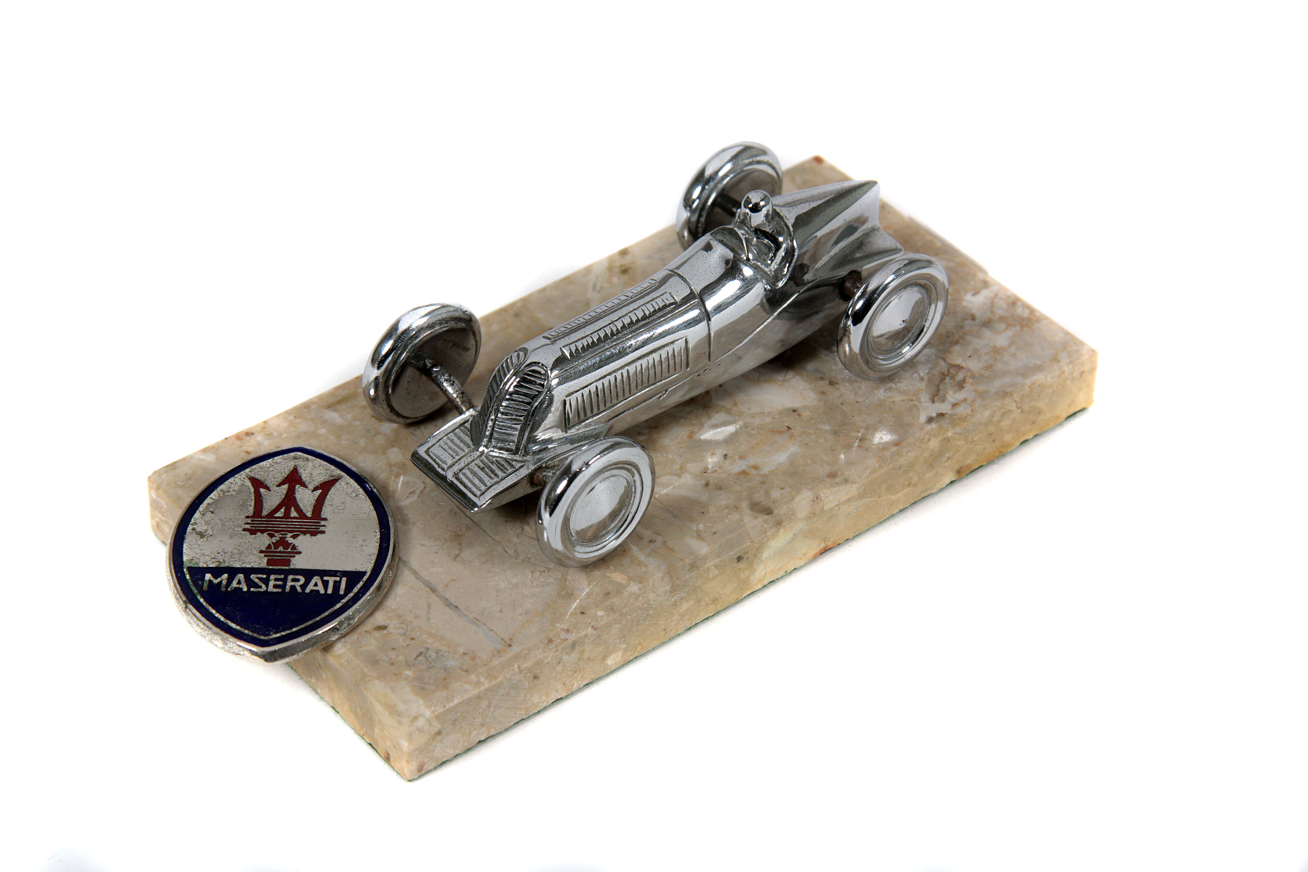 Maserati Deskpiece display mascot: A good representation of a single-seater racing car in the