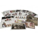 A large quantity of Teddy Bear postcards: including three from a series featuring a large Steiff and