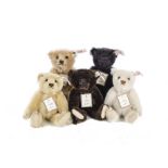 A Steiff British Collector’s Baby Bear Set 1989-1993, five teddy bears, 557 of 1847, in original