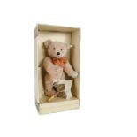 A Steiff Limited Edition Holland Bear 1995 Orange, 1268 of 1500, in original box with certificate