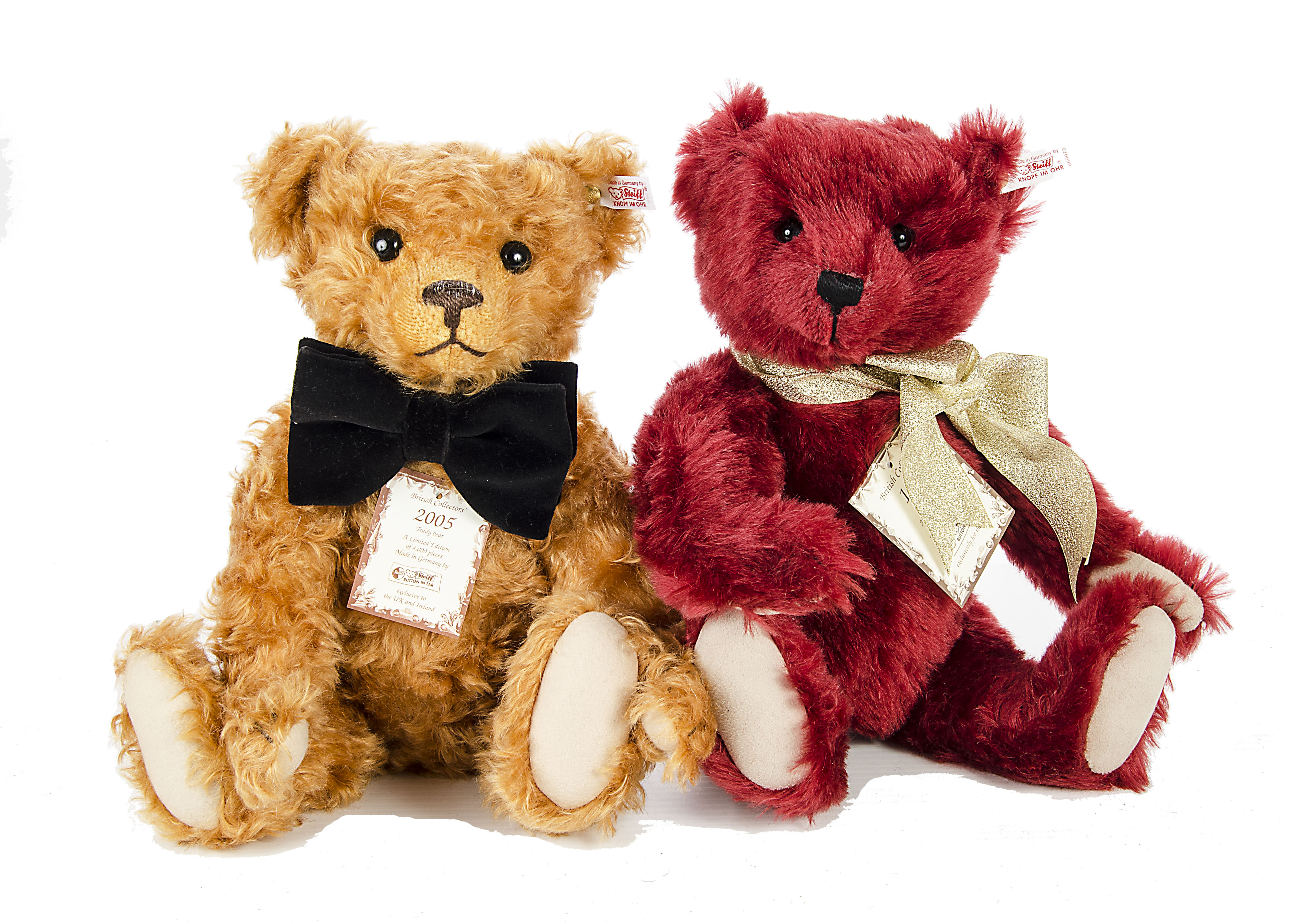 A Steiff British Collector’s 2005 Teddy Bear, 1890 of 4000; and a Steiff British Collector’s 1998