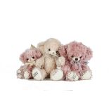 Three Merrythought for Witney Limited Edition pink Cheeky Teddy Bears: a Anniversary Rose Cheeky, 21