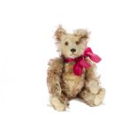 A Jopi brown - tipped mohair Teddy Bear, 1930s, with long golden brown tipped mohair, clear and