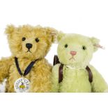 Two Steiff Club Editions: a Picnic Bear, 1997/98, No.3144 for the year; and a School Starter Bear,