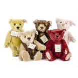 A Steiff British Collector’s Baby Bear Set 1994-1998, five teddy bears, 1085 of 1847, in original