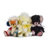 Three Merrythought Limited Edition Cheeky Teddy Bears: a Little Patchwork Punkie for Witney, 80 of