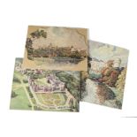 Chad Valley GWR Castles Jigsaws, comprising vignetted Windsor, rectangular Windsor from the air