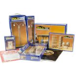 LGB/Pola G scale kit buildings designed for outdoor use: including 940 Level crossing (used), 908