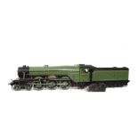 A 3½” gauge coal-fired Live Steam A3 class LNER 4-6-2 locomotive and tender: finely detailed in LNER