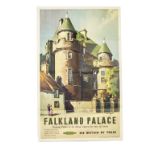 A 1950s British Railways Scottish Region Poster ‘Falkland Palace’, depicting Falkland Palace,