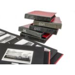 A set of seven photograph albums: containing prints of railway subjects, 50+ to each album,