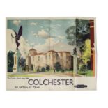 A large-size British Railways Eastern Region Poster ‘ Colchester’, depicting Colchester Castle,