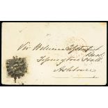 (x) Barbados1866 (9 Apr.) envelope from St. Peter to England, bearing 1861-70 1/- black (one