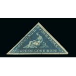 (x) Cape of Good Hope1853 Deeply Blued Paper4d. deep blue with good to large margins,