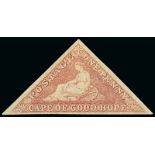 (x) Cape of Good Hope1855-64 White paper1d. pale rose with good to large margins, fresh unused