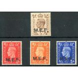 (x) British Occupation of Italian ColoniesMiddle East Forces1942 (Mar.) overprint 14mm. long 1d.,