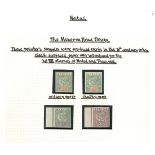 (x) "africa " De La Rue Dummy Stamps2½d. in orange and green, dull mauve and violet and green and