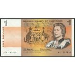 Commonwealth of Australia, $1 (4), 1966, 1968, 1972 and 1974, prefixes ACL, AGG, BCP and BQP, all