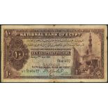 (x) National Bank of Egypt, £10, 17 July 1914, serial number X/3 046477, brown and multicolour, bank