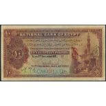 National Bank of Egypt, specimen £10, 2 September 1913, no serial numbers, brown and