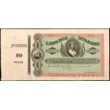 (†) El Banco Anglo-Costa-Ricense, Costa Rica, specimen 50 pesos, 1 January 1864, no serial