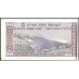 (†) Central Bank of Ceylon, a booklet of obverse progressive proofs for 50 Rupees, ND (1977)